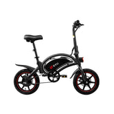 DYU D3F 14" Electric Bike - 250W Motor 36V10Ah Battery 40KM Range Disc Brakes - Black